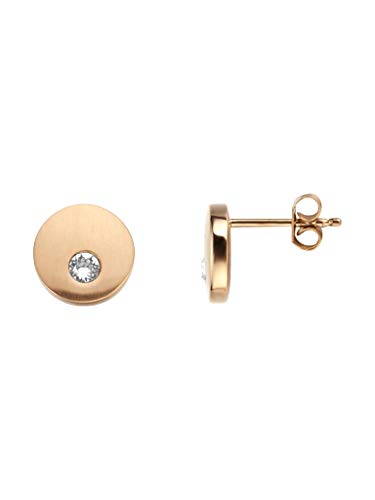 Preisvergleich Produktbild Esprit Ohrringe ESER00552200 Damen Ohrstecker Mind Edelstahl Rose Weiß Glas