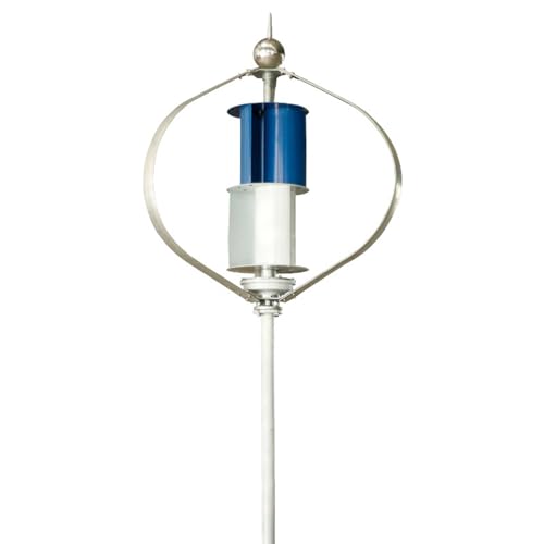 1KW Vertical Axis Wind Turbine Generator - 12V/24V, High Power Rare Earth Magnetic Levitation, Efficient Home Energy Solution, Ideal for Engineering Projects, Quiet Breeze Start