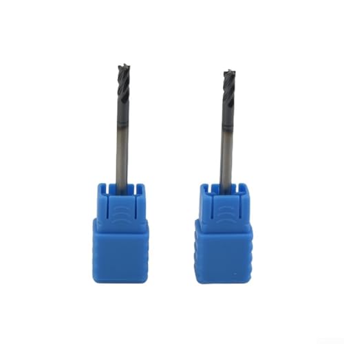 Set di frese in carburo di tungsteno, 4 scanalature, gambo da 3 mm, perfetto per acciaio al carbonio
