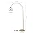 JONATHAN Y JYL3089A Nora 71" Coastal Vintage Iron LED Floor Lamp Modern Contemporary Standing Reading Lamp for Bedroom Living Room Office LED Bulb Included, Brass Gold/White