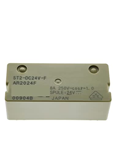 Relais 24V ST2-DC24V-F 8A DIP6 pour circuit imprimé en lot de 10 pièces