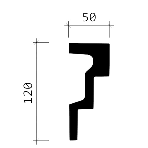 Cornisa flexible 150262F de alta densidad para proyectos exclusivos 5