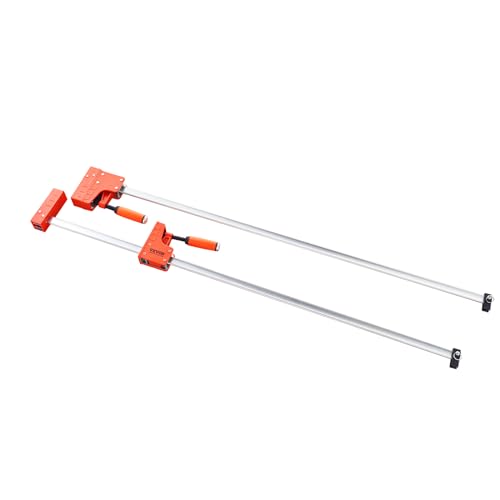 Image of VEVOR Bar Clamps for Woodworking, 2-Pack 50 inch Parallel Clamp Set, F Clamp with 1100 lbs Load Limit, Even Pressure, High-strength Plastic and Carbon Steel, Wood clamps for Woodworking Metal Working