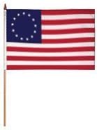 Betsy Ross Stick Flags, 12 x 18 (Pack of 12) by FlagsImp