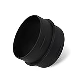 MOXRUQ Car Air Ducting Connector, 2.95'' 75mm OD Straight Air Heater Duct Joiner Connector Pipe, Compatible with Most Air Parking Heaters & 75mm Internal Diameter Ducting (Black)