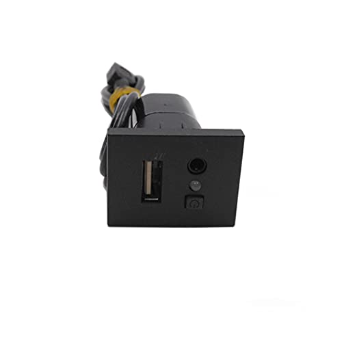 PXQPYMATX Coche USB for Cable de adaptador de entrada de ranura USB Ajuste del botón de la interfaz for FORD FIT FOCUS 2 MK2 2009 2010 2011 Interruptores y relés(Noir)