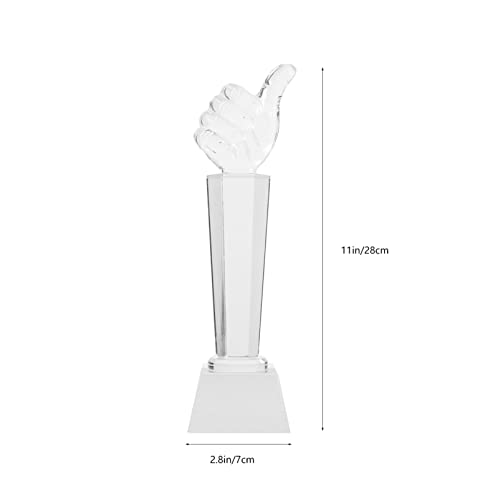 Sosoport Troféu Transparente Troféu De Cristal Troféu De Cristal Decoração Troféu Claro Ornamento Tr