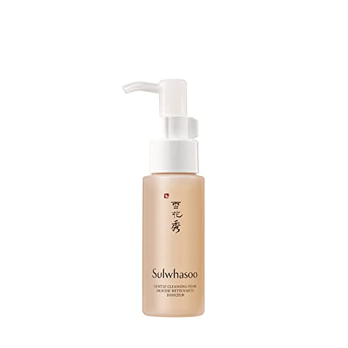Sulwhasoo Gentle Cleansing Foam: Travel Sized Nutrient-Rich Lather For Skin Comforting Pore Cleansing 1.69 Fl. Oz. #TOP21