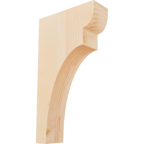 Ekena Millwork COR04X10X18YOR00SDF 3 1/2"W x 10"D x 18"H Yorktown Smooth Corbel, Douglas Fir