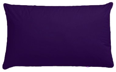 Luxury Polycotton Pair of Plain Pillowcase, 49cm x 74cm - Plum, Pack of 2 โ image 1