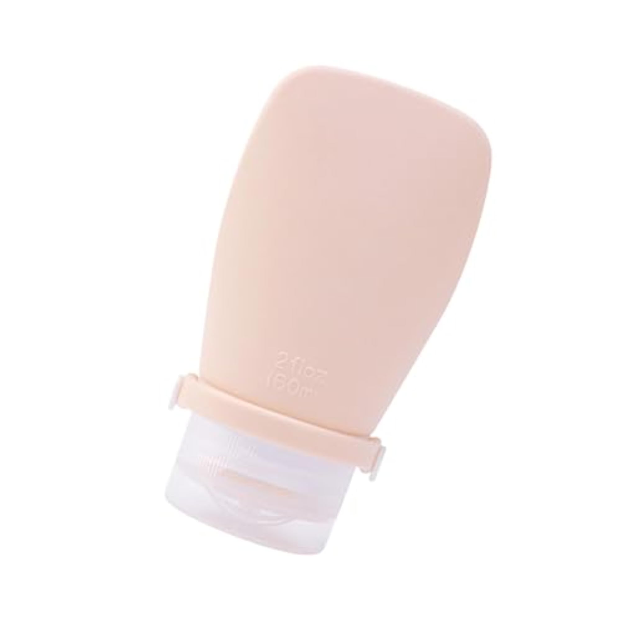 60ml Travel Bottle Gift, Squeezable Leakproof Dispenser in Light Orange