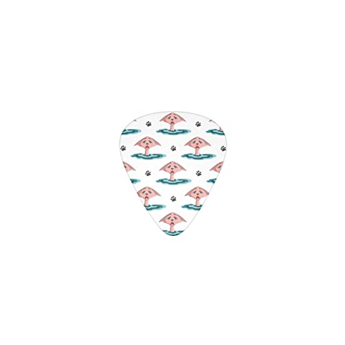スフィンクス 足跡 デザインギターピック guitar pick ティアドロップ型 エレキギター/アコースティックギター/クラシックギター/ベース等の練習に最適な12枚セット