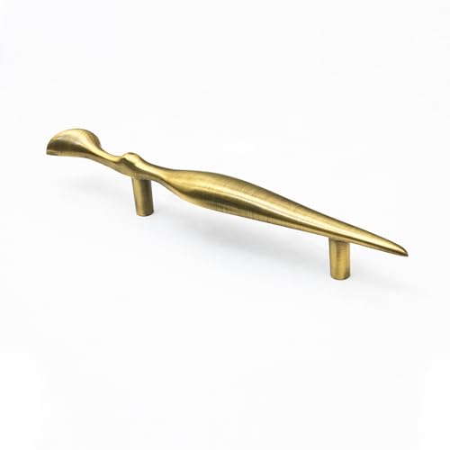 Image of Plantex Cabinet Handle /96mm Handle for Cabinet /Wardrobe Handle /Door Pull-Push Handle for Home /Office - Pack of 1 (Brass Antique)