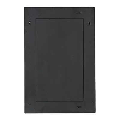 Deco 79 Mother of Pearl Handmade Mosaic Wall Mirror with Blue Corners, 24" x 1" x 36", Cream 21RQJEw4daS. SS400