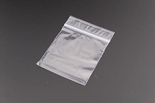 Grip Seal Bags - Self Seal Resealable Food Safe - 2.25" x 2.25" / 56mm x 56mm - Box of 1000