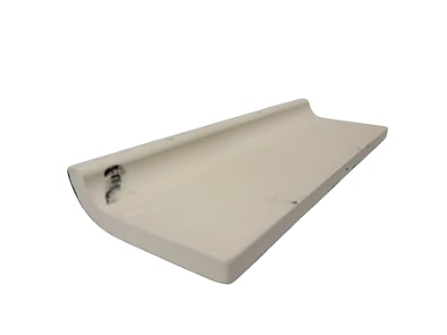 Black 2 x 6 in Ceramic Tile Bullnose Mud Cap Trim Edge 2x6 inch Mudcap American Olean Box 5 Piece