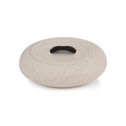 Dexas Durable Microwavable Tortilla Warmer 8.75 Inches, Oat Granite Color, Perfect for Warming Tortillas, Bread, Pancakes, Cornbread