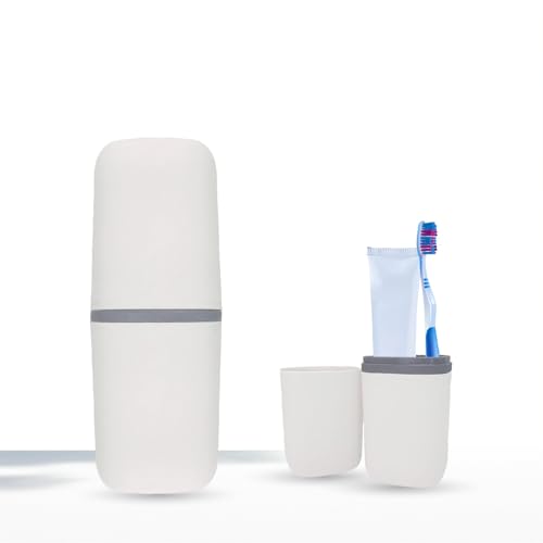 Ultra-Portable Travel Toothbrush and Toothpaste Case – Leak-Resistant Protective Storage Box for Travel, Gym, School, Camping, and Home – Holds Toothbrush & Travel Toothpaste