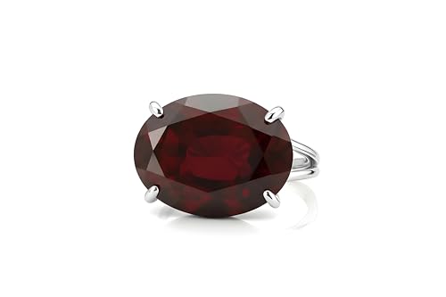 Bague bold garnet en argent sterling bijoux faits main style bohème femme