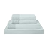 Modern Threads Soft Microfiber Crochet Lace Sheets - Luxurious Microfiber Bed Sheets - Includes Flat Sheet, Fitted Sheet with Deep Pockets, & Pillowcases Seamist Twin