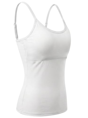 Image of DChica Essentials Padded Camisole Starter Bra for Young Girls, Sleeveless Undershirts Cami Vest with Adjustable Straps, Cotton Camisole Tank Top /Innerwear for Girls