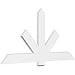 Ekena Millwork GBP072X36X0206KEN00 Kennewick Architectural Grade PVC Gable Brackets 72"W x 36"H x 2"D x 6"F, 12/12 Pitch