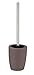 Produktbild WENKO WC-Garnitur Punto Dark Taupe - WC-Bürstenhalter, Keramik, 11 x 41 x 11 cm, Taupe