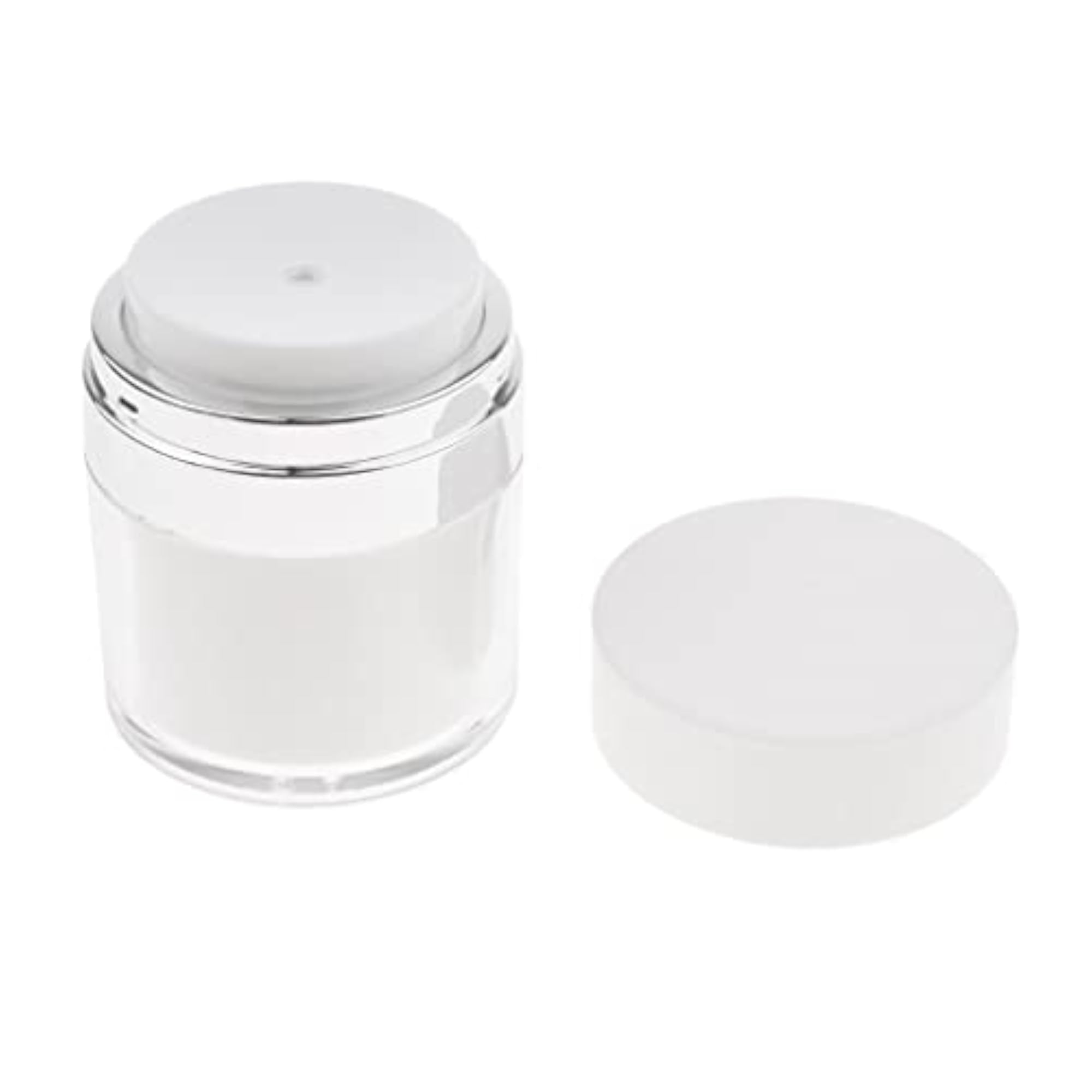Airless Press Bottle - Empty Refillable Cream Lotion Container