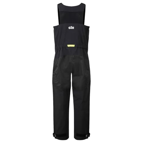 Gill Mens OS2 Offshore Sailing Trousers/Salopettes - Waterproof, Windproof & Breathable (Black, L) - Image 2