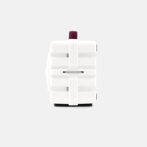 Image of Turtlebox Original Gen 3: Portable Outdoor Bluetooth Speaker - Ultra-Loud (120dB), Waterproof (IP67), Rugged, Impact-Resistant, 3-Day Battery | Party Mode: Unlimited Pairing Stereo, White /Maroon