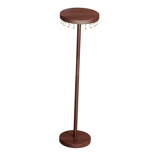 APLVFFZH Soporte de Escritorio para Collares de Mujer, exhibidor de Madera, Organizador de Joyas para Pulseras, llaveros, Pendientes y brazaletes, 40 Cm de Altura