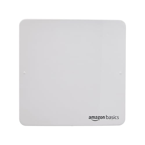 Image of Amazon Basics Axial Fan 6 inch | 22W | 7 Blades | 135 mm Sweep | 7.5 dB Low Noise | Window Mount | Wall Switch Control | White Plastic Body