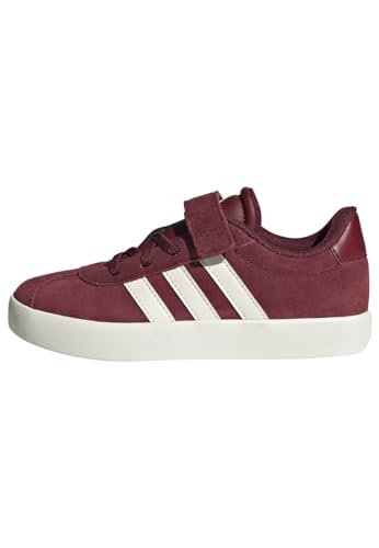Adidas Unisex Kinder VL Court Shoes, Shadow Red/Off White/Cloud White, 30 1/2 EU