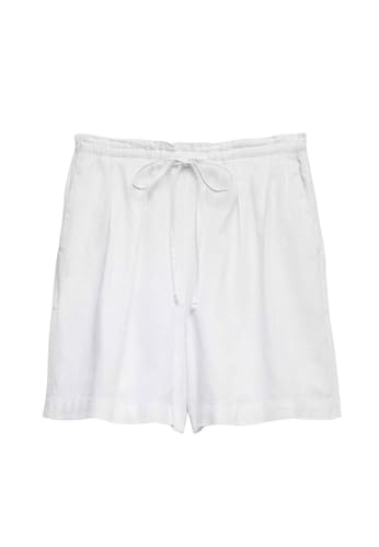 Marks & Spencer Shorts Mit Hohem Leinenanteil Und Hohem Bund Damen Weiss UK 22 (EU 50)