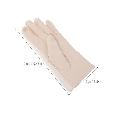 Guantes cálidos para mujer SHOWERORO manoplas gruesas de invierno 4