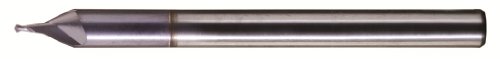 Image of Bassett MEG-2 Series Solid Carbide Engraving Tool, Uncoated (Bright) Finish, 2 Flute, 30 Degrees Helix, Ball End, 0.04 inch Cutting Length, 0.025 inch Cutting Diameter, 1-1 /2 inch Length (Pack of 1)