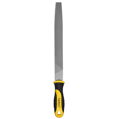 TARIST Lima plana para metal 250mm, lima profesional de acero al carbono, afilador de herramientas para profesionales y bricolaje