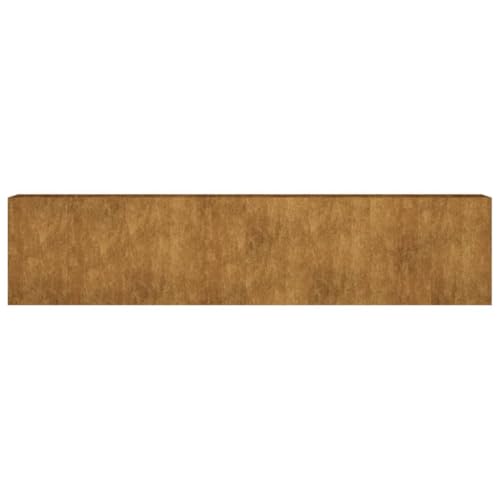 Jardinière surélevée en acier Corten pour jardiner sans mal de dos avec compartiments - 2