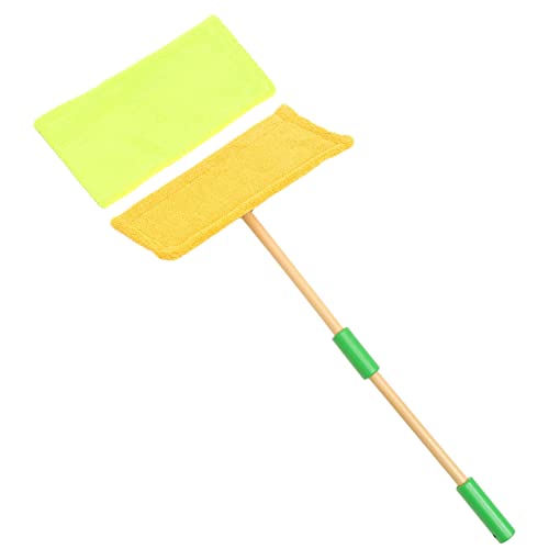 TOYANDONA 1ensemble Set De Mop Bois pour Garçon Fille Outil De Nettoyage Éducatif Jouet De Simulation pour Ménage Accessoire pour Développer La Créativité Et Imagination des