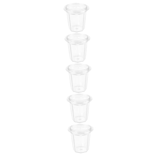 Amosfun 5 Piezas Accesorios para cafeteras espresso dosificación café accesorios cafetera tazas cafe espresso Vasos dosificadores de plástico vaso dosificador de 58 mm PC de plástico