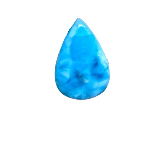 Larimar cabochon poire pour façonner votre propre pendentif en pierre naturelle