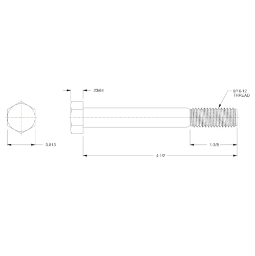 Tornillo de cabeza hexagonal para reparar suspensiones y chasis de camión 3