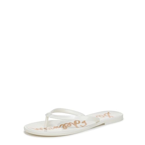 Sam Edelman Women's Dean Flip-Flop, Bright White, 11