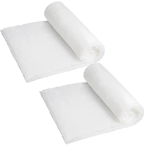 JOYIN 2 Pcs Christmas Snow Blanket Roll (3x8 Ft) for Christmas Decoration Village Displays Under The Christmas Tree - Thick White Soft and Fake Snow Cover for Holiday Decor