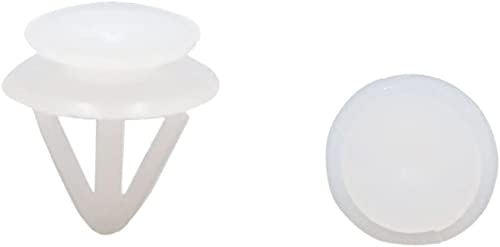 XYWHPGV 50Pcs White Car Plastic Rivets Wheel Brow Fastener Retainer Clip 8.5mm(cec55 c1fa7 1b64f 1331a 40737 3efe8