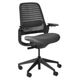 Steelcase Series 1 Office Chair - Ergonomic Work Chair with Wheels for Carpet - Helps Support Productivity - Weight-Activated Controls, Back & Arm Support - Easy Assembly - Graphite