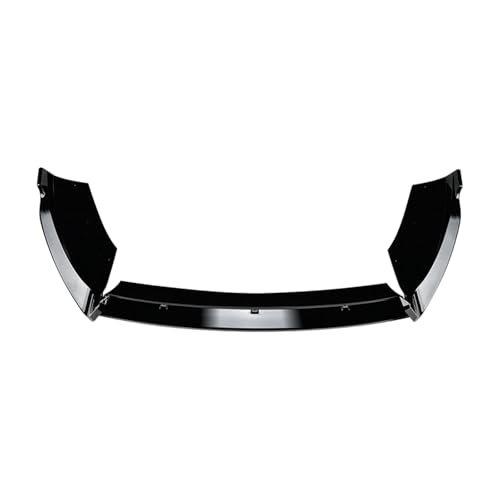 Front Bumper Spoiler Lip Carbon Fiber for Ford Fiesta ST MK6 2012-2017 B-Max B232 Lower Splitter Blade(Glossy Black)