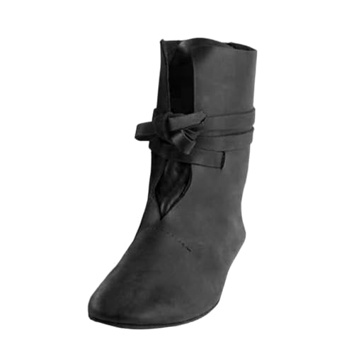 Bottes médiévales à enfiler pour homme look rétro à lacets