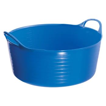 Flexi-Fill 15L Blue Flexible Trug – Heavy Duty Horse Feed & Water Tub for Stable, Yard & Garden Use – Durable Flexible Plastic Feed Tub for Horses, Soaking Feeds & Multi-Purpose Yard Tasks