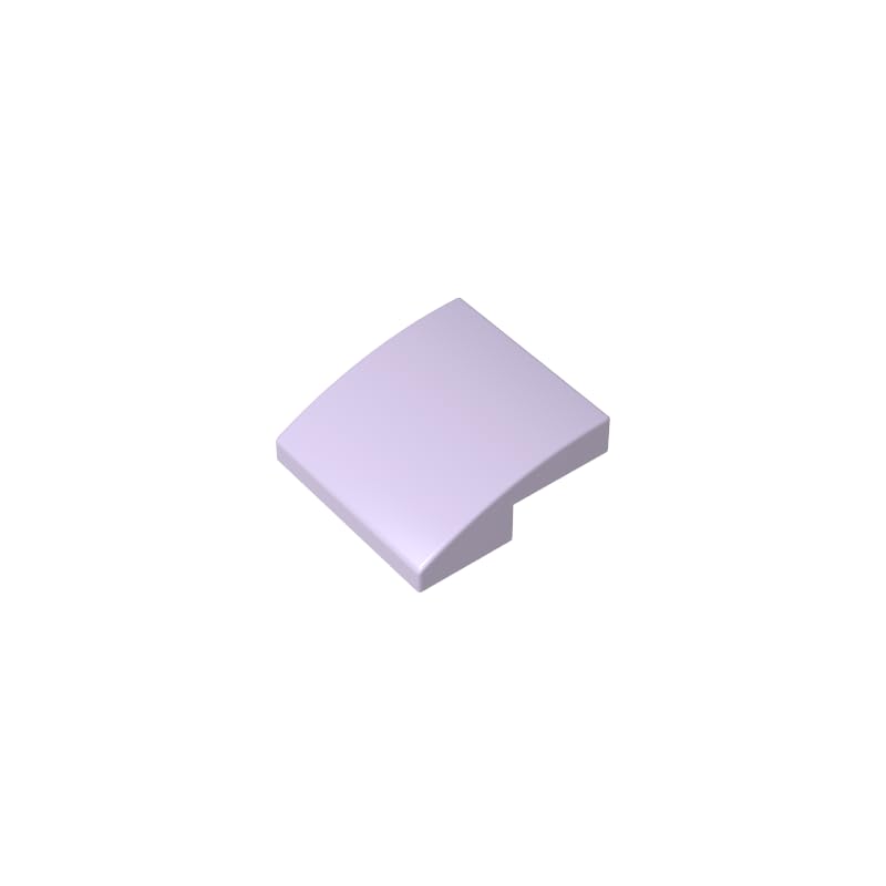 15068 Arched Brick Slope Curved 2x2x2/3 50 Pieces GDS-659 Compatible with Lego Building Blocks Color:pink purple